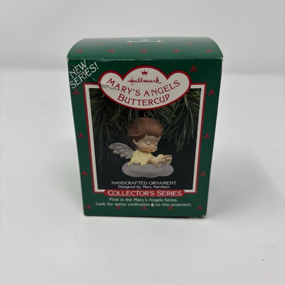 Mary's Angels Buttercup #1 Hallmark Keepsake Christmas Ornament 1988 Orig. Box - Picture 5 of 6
